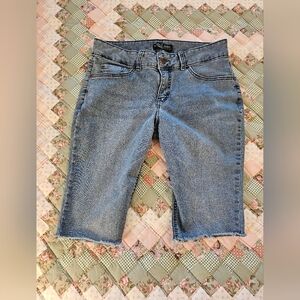 Riders by Lee Light Blue Mid-Rise Slim Straight Shorts